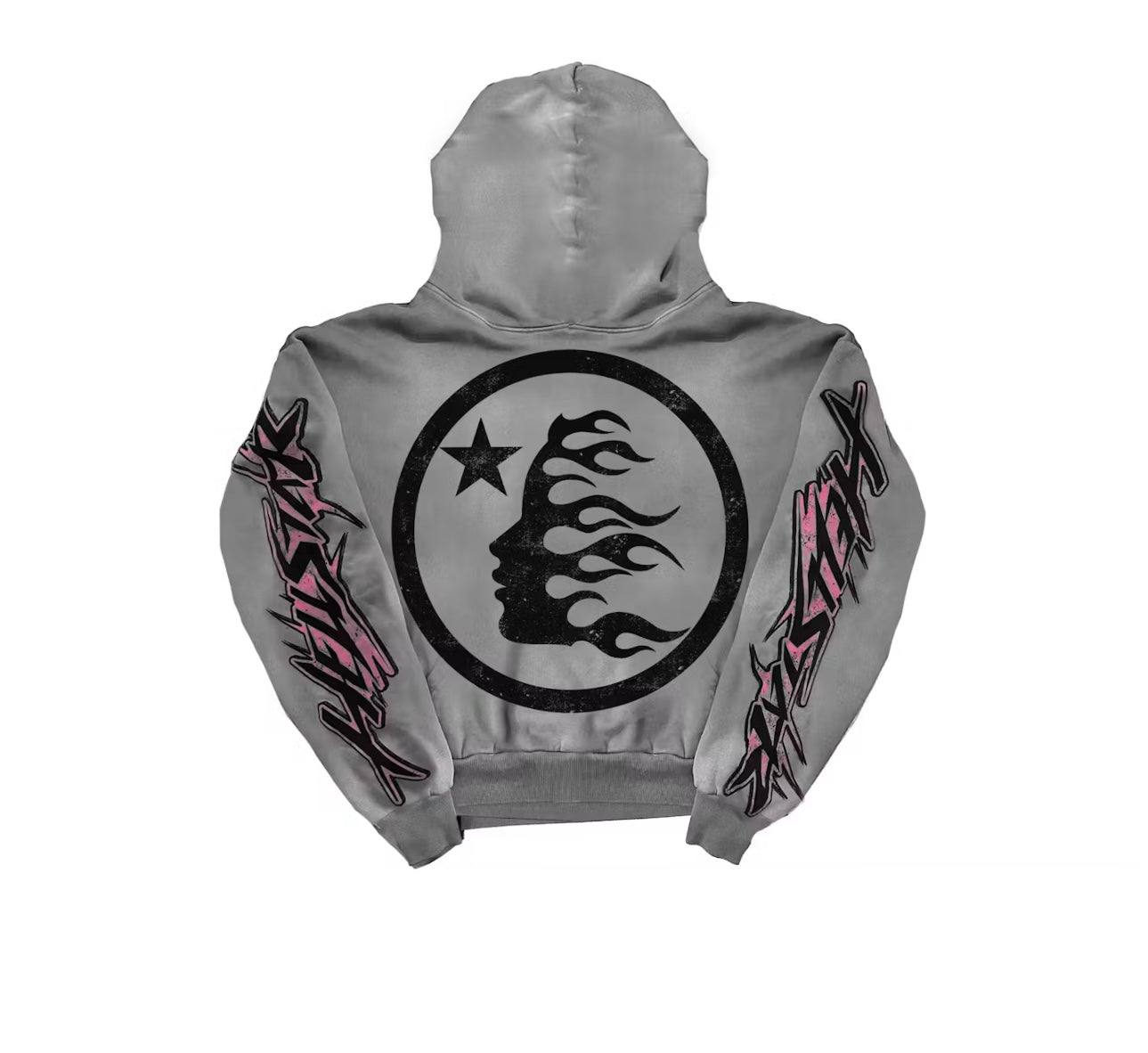 HELLSTAR (hoddie gray with pink)