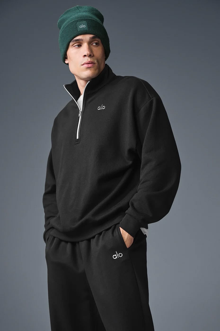 ALO (¼ zipper pullover black)