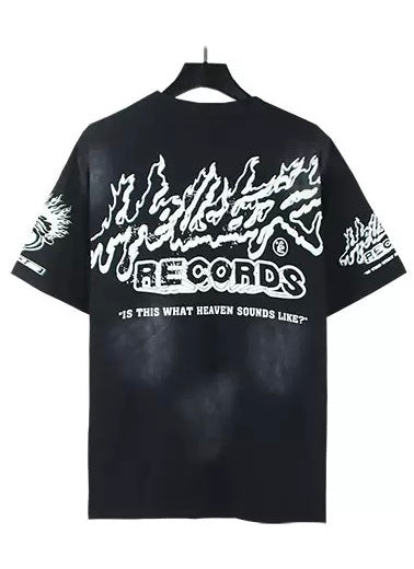 HELLSTAR (playera records black)