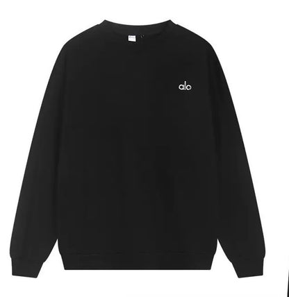 ALO CREWNECK SWEATER BLACK