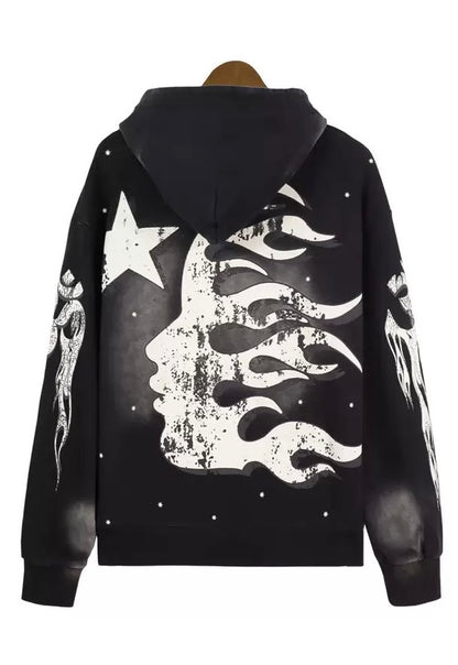HELLSTAR (hoddie black to paradise)