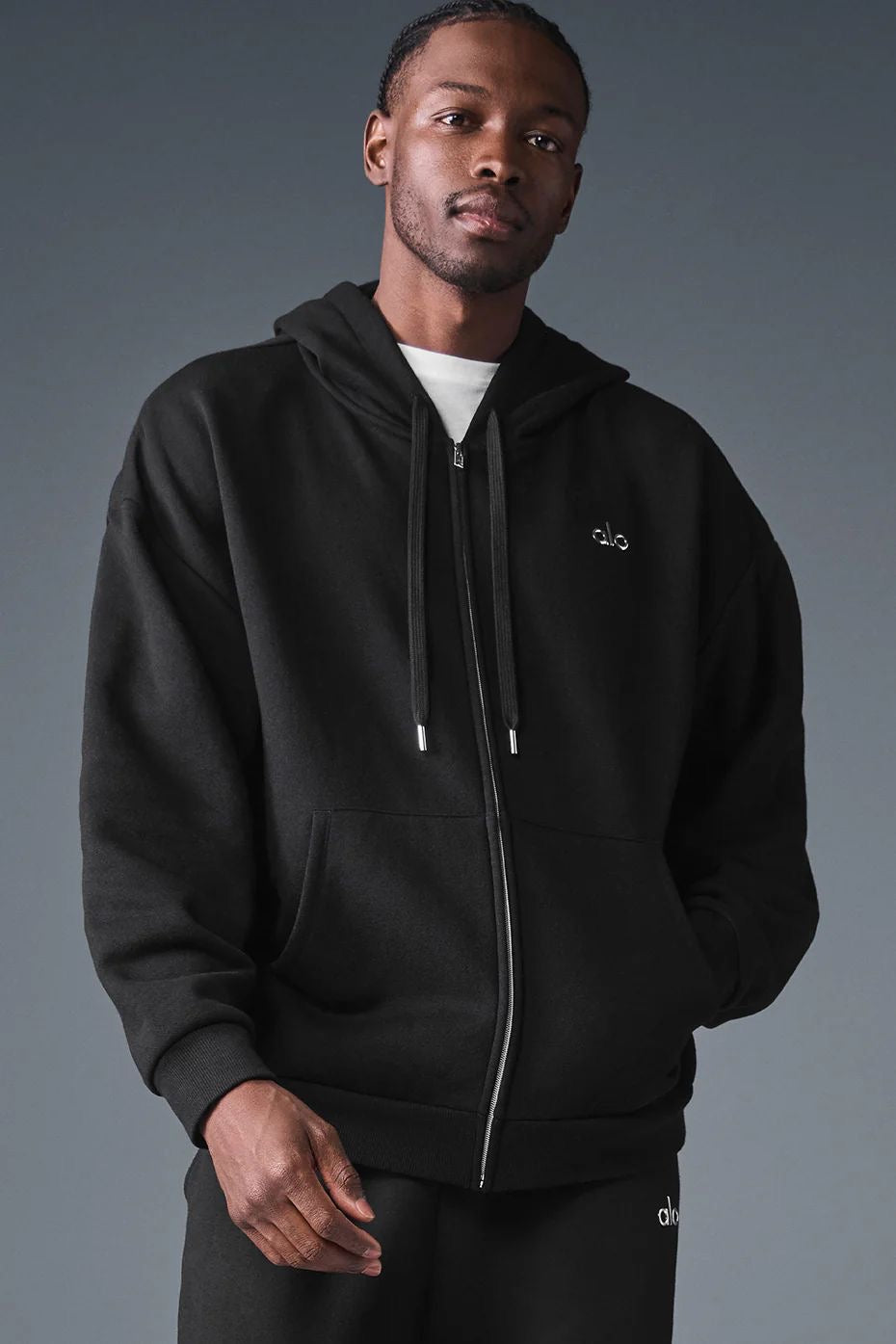 ALO (full zip Hoddie black)