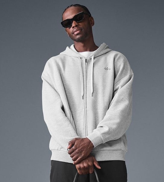 ALO (full zip Hoddie gray)