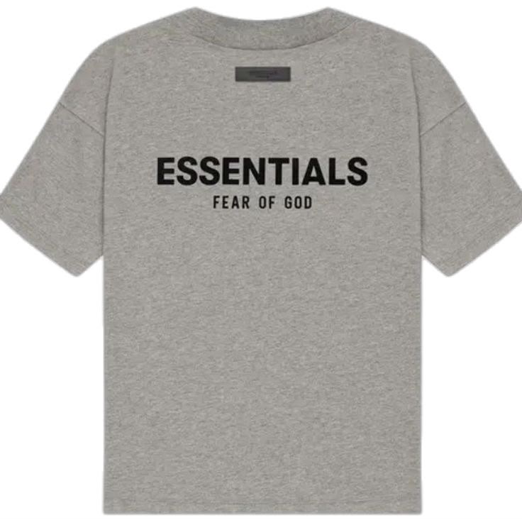 ´PLAYERA ESSENTIALS GRIS OSCURO